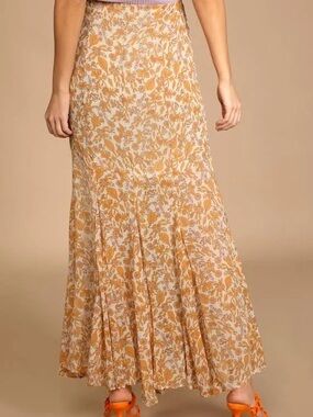 Free People Lilith Floral Maxi Skirt